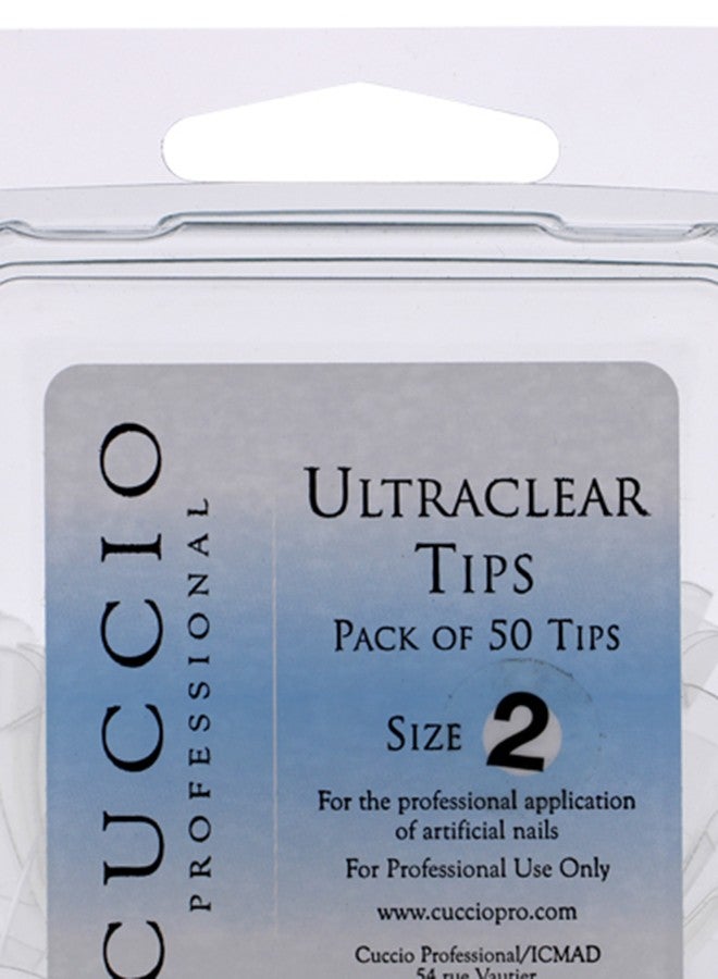 Cuccio Pro 50-Piece Professional Artificial Nail Set Clear - Image 2