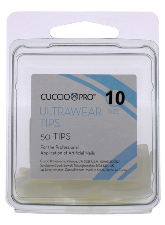 Cuccio Pro 50-Piece Professional Artificial Nail Set White - Image 1