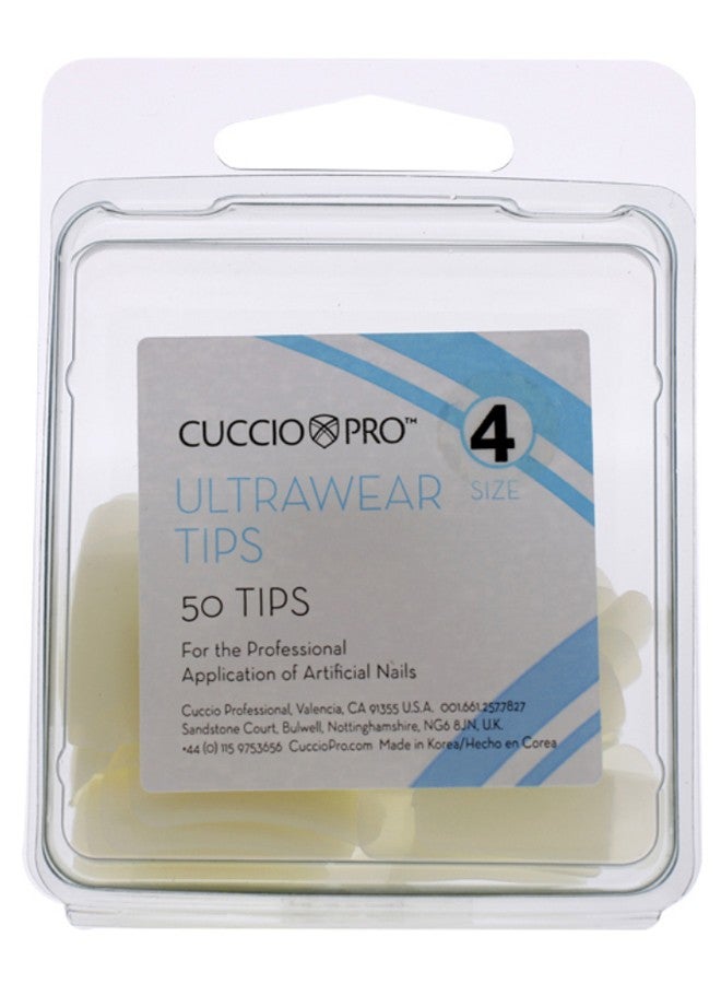 Cuccio Pro 50-Piece Professional Artificial Nail Set White - Image 1