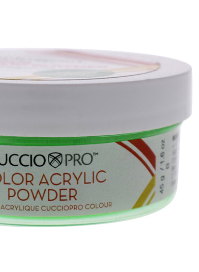 Cuccio Pro Acrylic Nail Colour Powder Neon Lime - Image 2