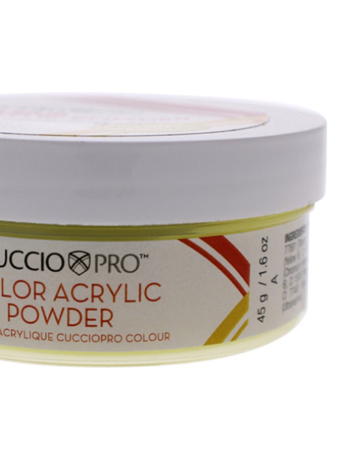 كوتشيو برو بودرة طلاء أظافر أكريليك أصفر درجة لون الموز - Image 2