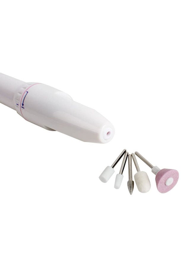 The Original Salon Shaper Manicure Kit White/Silver