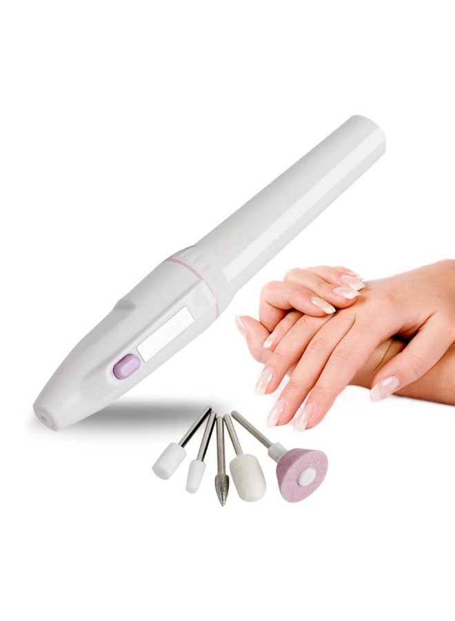 The Original Salon Shaper Manicure Kit White/Silver