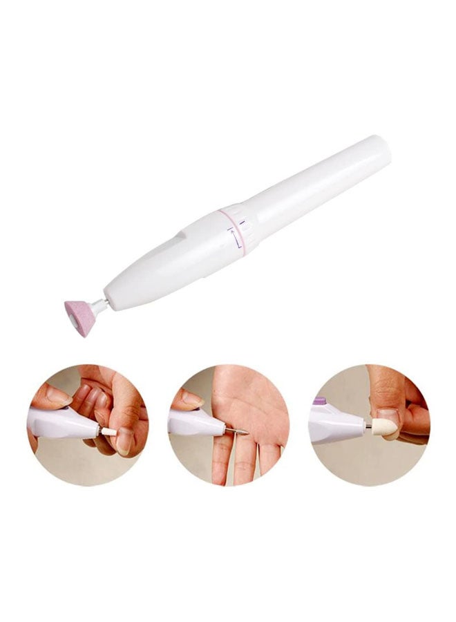 The Original Salon Shaper Manicure Kit White/Silver
