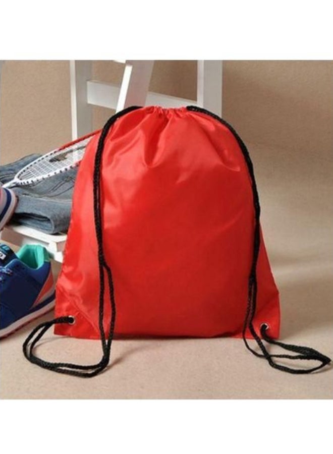 Bluelans Outdoor Drawstring Gym Bag Red - Image 2