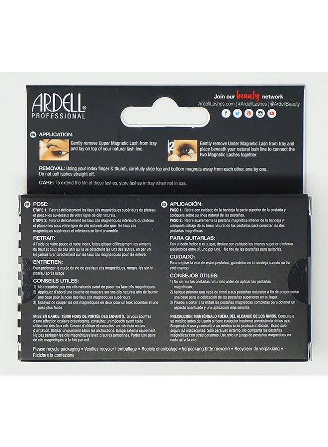 ARDELL 4-Piece Magnetic Double Strip False Lashes 110 Black - Image 2