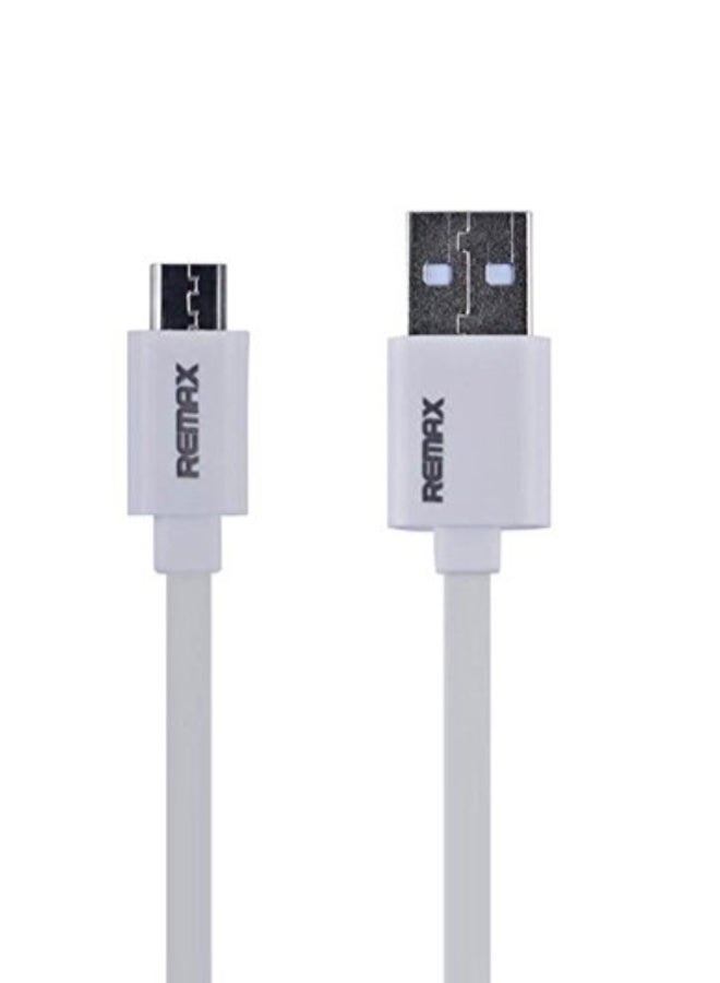 REMAX Micro USB Data Sync Charging Cable White - Image 2