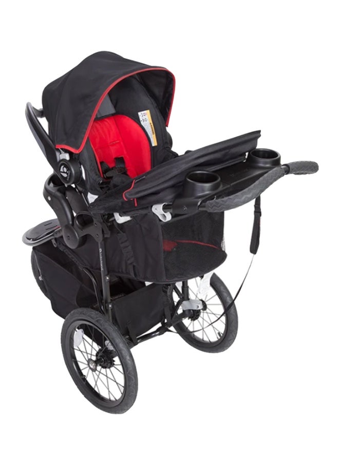 babytrend - Pathway 35 Jogger Stroller - Optic Red/Black/Grey - Image 1