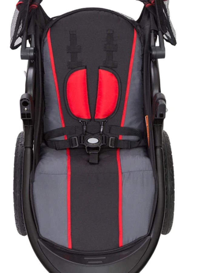 babytrend - Pathway 35 Jogger Stroller - Optic Red/Black/Grey - Image 1