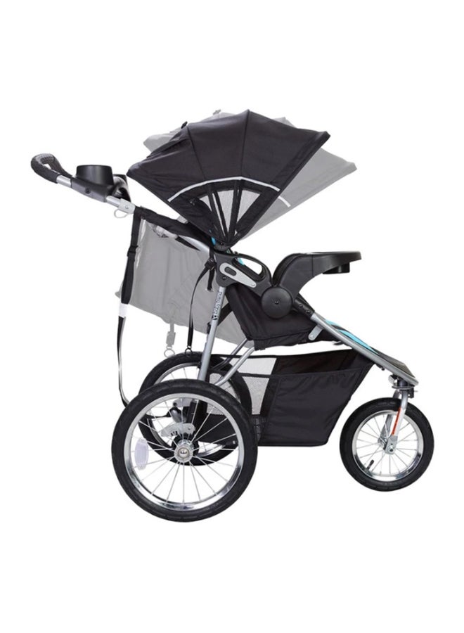بيبي تريند عربة أطفال باثواي 35 ونظام سفر لمقعد السيارة مع سلة تخزين - أوبتيكس آكوا/أسود، طراز TJ75B75B - Image 3