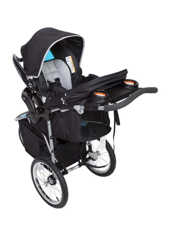 بيبي تريند عربة أطفال باثواي 35 ونظام سفر لمقعد السيارة مع سلة تخزين - أوبتيكس آكوا/أسود، طراز TJ75B75B - Image 4