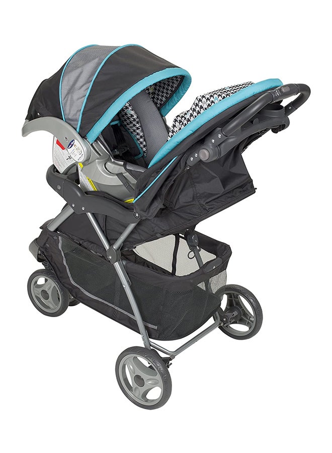 babytrend EZ Ride5 Stroller With Car Seat - Black/Blue/Grey - Image 2