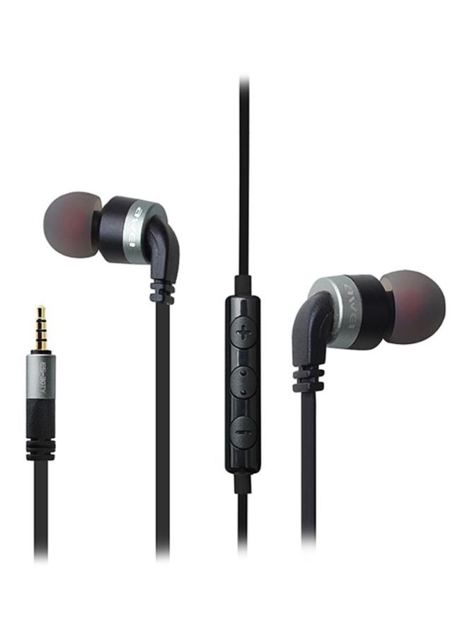 Awei ES-30TY In-Ear Earphones With Mic Silver/Grey - Image 2