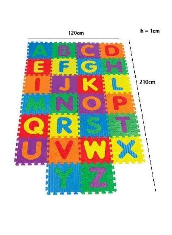 Rainbowtoy - 26-Piece Foam Alphabets Puzzle Play Mat Set inch - Image 1