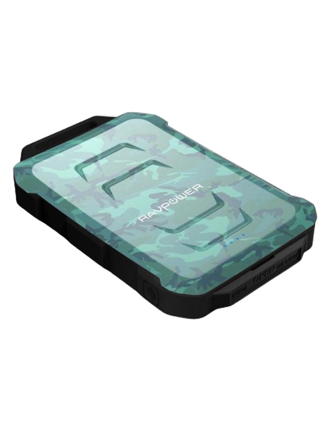 RAVPOWER Waterproof Power Bank Green/Blue/Black - Image 4