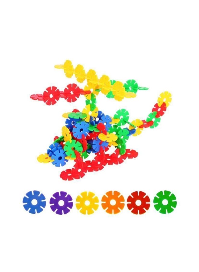 جو باي طقم مكعبات بناء آمنة بتصميم ندفة الثلج مكون من 150 قطعة، لعبة بناء ونشاط رائع للأطفال - m038 - Image 2