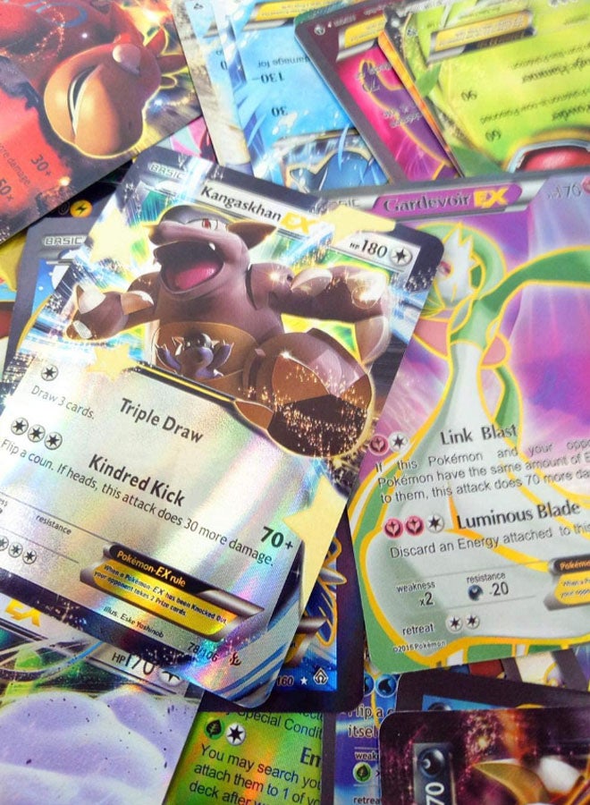 GObuy 100 -Piece Pokemon Ex Gx Trading Card Game - Image 3