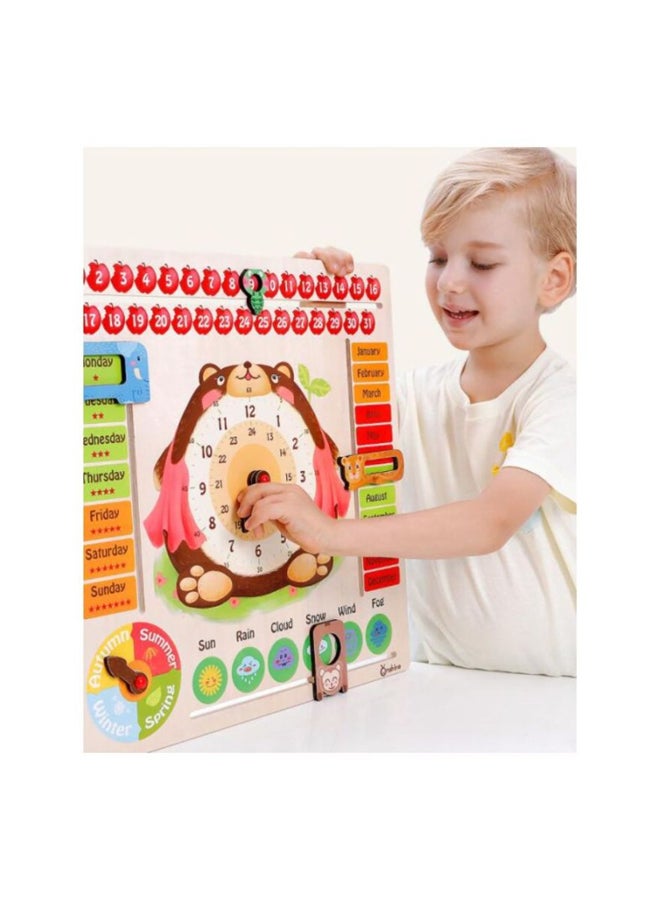 GObuy Wooden Calendar Weather Clock - Image 3