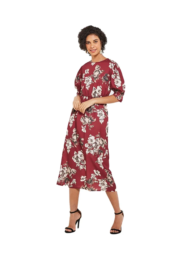 High Streets Floral Printed Midi Dress