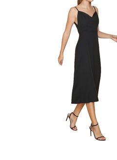 ARIA Flare Hem Strappy Dress Black  - Image 1