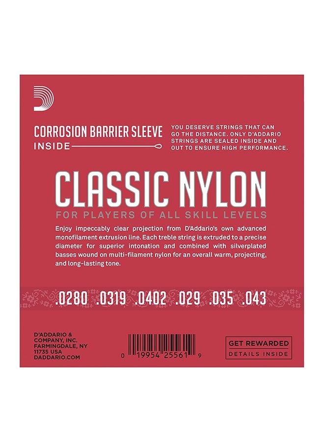 د'اداريو أوتار جيتار كلاسيكية من النايلون بقوة شد عالية طراز EJ27HA - Image 2