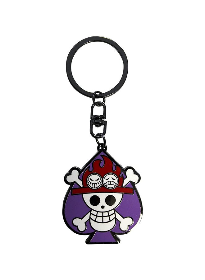 ABYstyle One Piece Skull Ace Keychain 