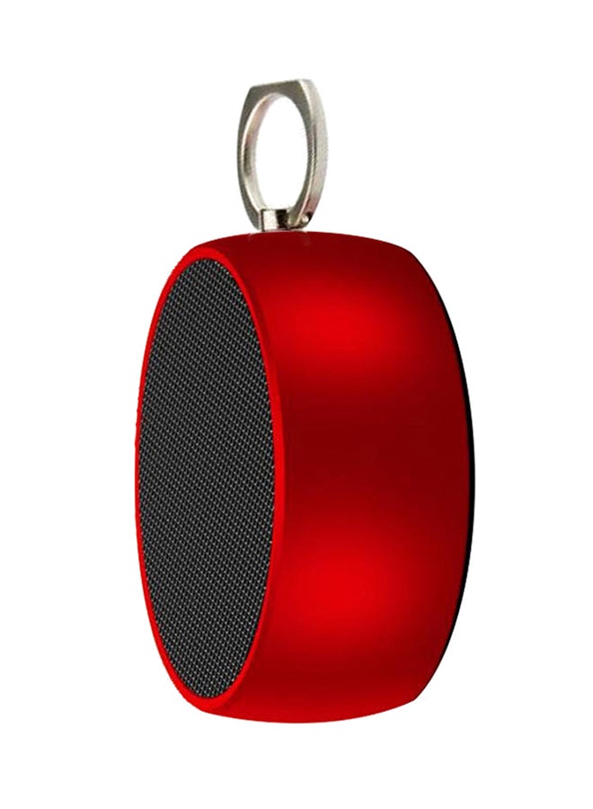 Mini Portable Wireless Blutooth Speaker With Buckle Red - Image 1