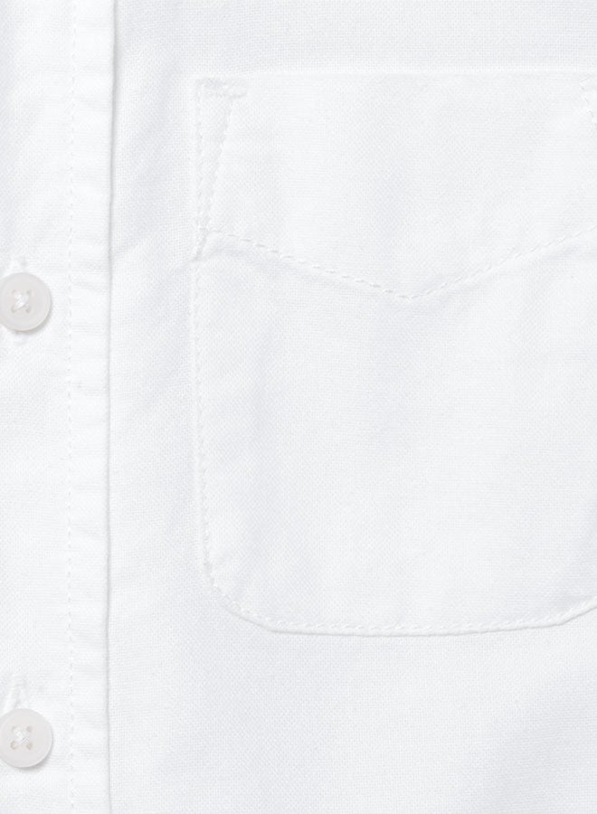 The Children's Place - Kids Short Sleeve Shirt White - Image 1