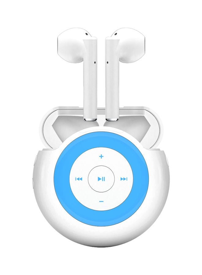 iDiskk 3-In-1 Bluetooth In-Ear Headset With Mic White/Blue - Image 1