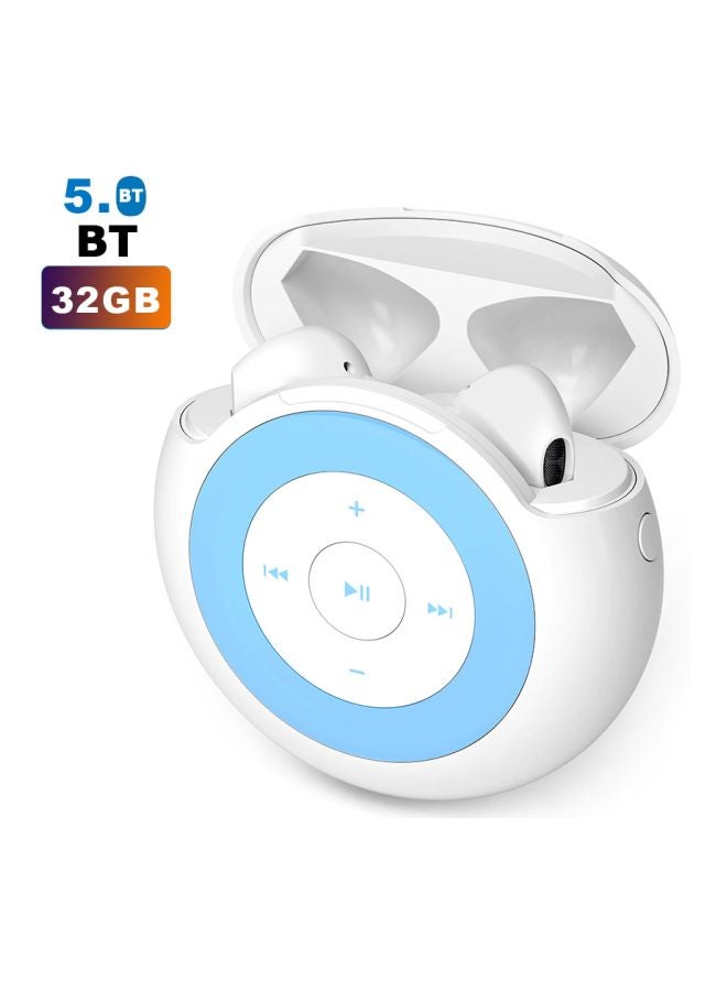iDiskk 3-In-1 Bluetooth In-Ear Headset With Mic White/Blue - Image 4