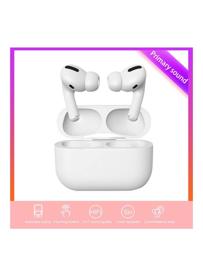 Wireless In-Ear Earbuds With Charging Case White - Image 3