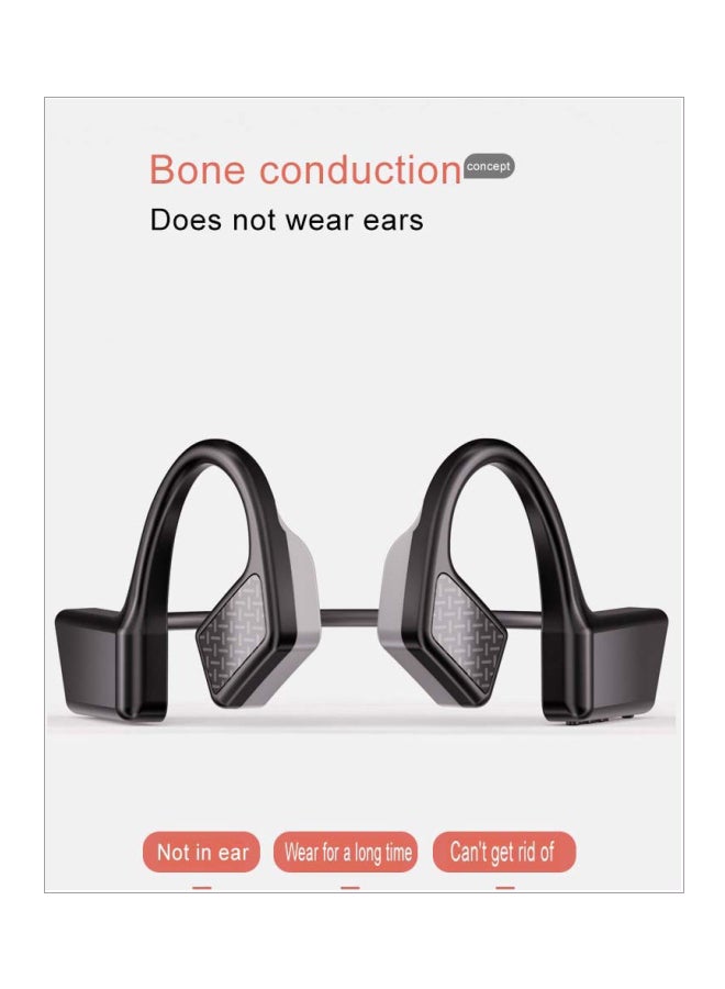 K08 Wireless In-Ear Bone Conduction Headphone Black - Image 5