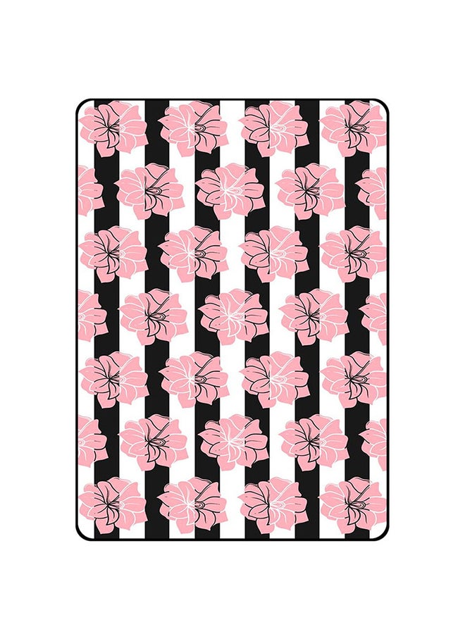 Theodor Protective Case Cover For Huawei MatePad 10.4-Inch Black And Pink Flower