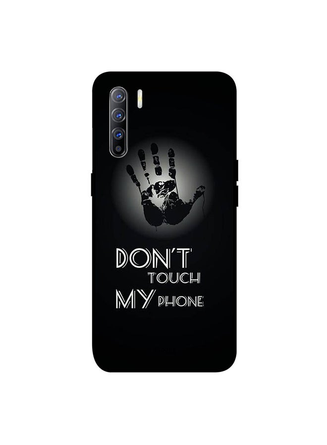غطاء حماية واقٍ لجهاز أوبو رينو 3 تصميم بنمط "Dont Touch My Phone Hand"
