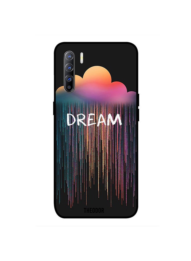 غطاء حماية واقٍ لجهاز أوبو رينو 3 نمط مطبوع بكلمة "Dream"