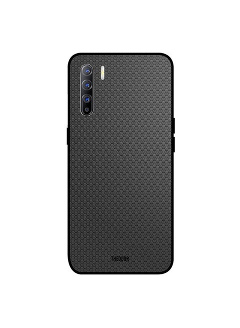 Protective Case Cover For Oppo Reno3 Grey Pentagon Background