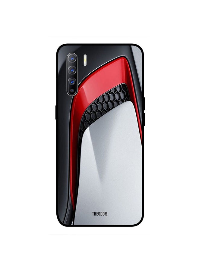 Protective Case Cover For Oppo Reno3 Grey Red And Black