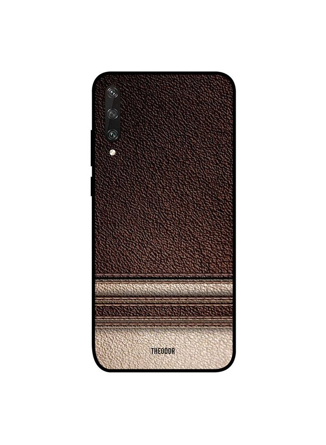 Theodor Protective Case Cover For Huawei Y6p Brown Leather
