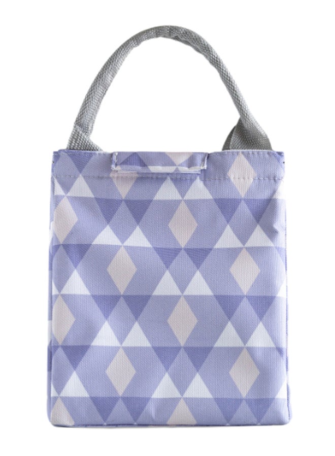 حقيبة وجبات غداء قابلة لإعادة الاستخدام أرجواني/أبيض/رمادي 24 x 20Ø³Ù†ØªÙŠÙ…ØªØ±