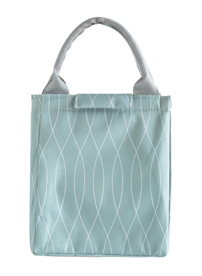 Reusable Lunch Bag Green/Grey 24 x 20cm