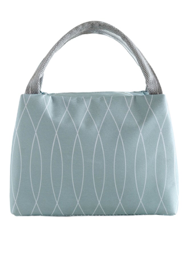 Generic Reusable Lunch Bag Green/Grey 23 x 18centimeter 