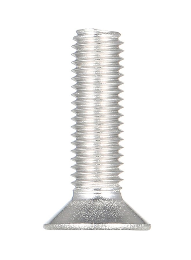 Stainless Steel Socket Cap Hex Screw Bolt Silver M5 x 20  - Image 1