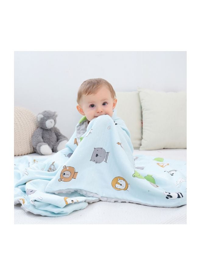 انسولار بطانية منقطة ومزينة بطبعة حيوانات - Image 5