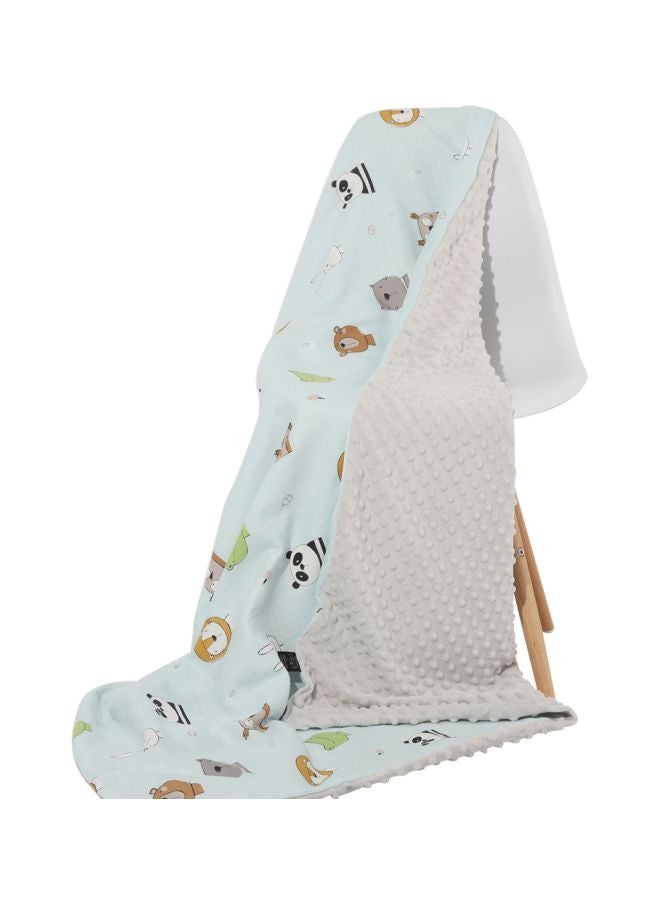 انسولار بطانية منقطة ومزينة بطبعة حيوانات - Image 3