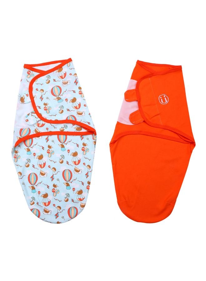 انسولار قطعتان من لفافة أطفال مزينة بطبعات - Image 1