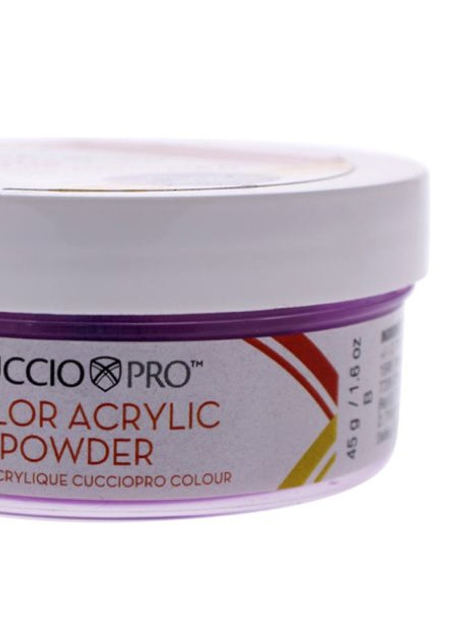 Cuccio Pro Acrylic Colour Powder For Nail Art Neon Grape - Image 2