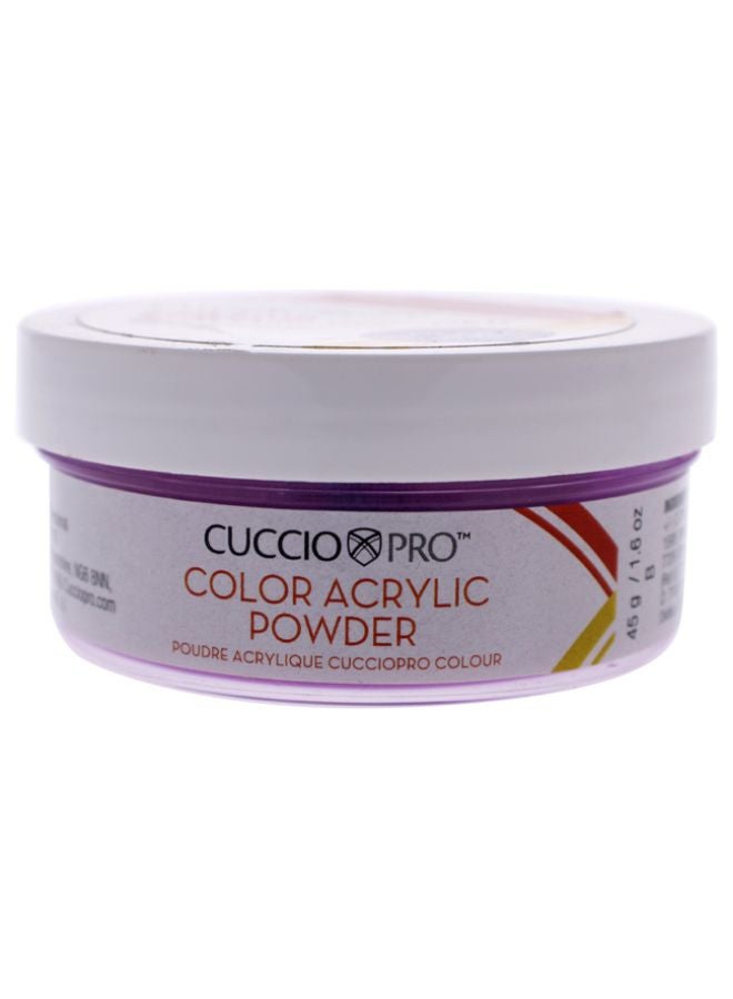 Cuccio Pro Acrylic Colour Powder For Nail Art Neon Grape - Image 1