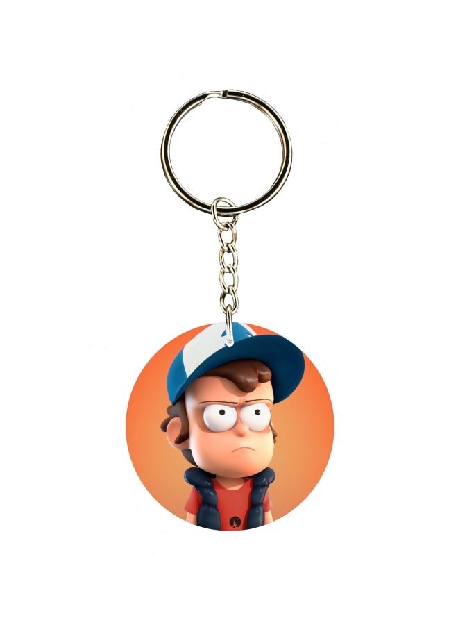 BP Cartoon Themed Single Sided Keychain