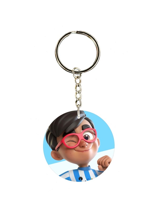BP Cartoon Themed Single Sided Keychain