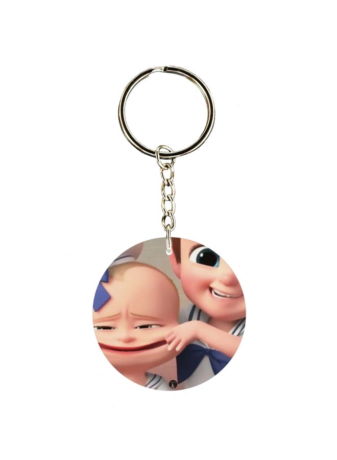 BP Cartoon Themed Single Sided Keychain